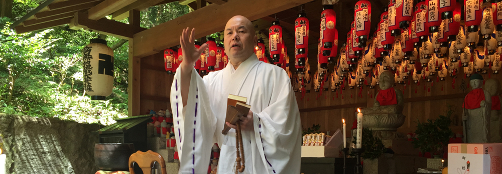 比叡山飯室谷・不動堂　地蔵盆